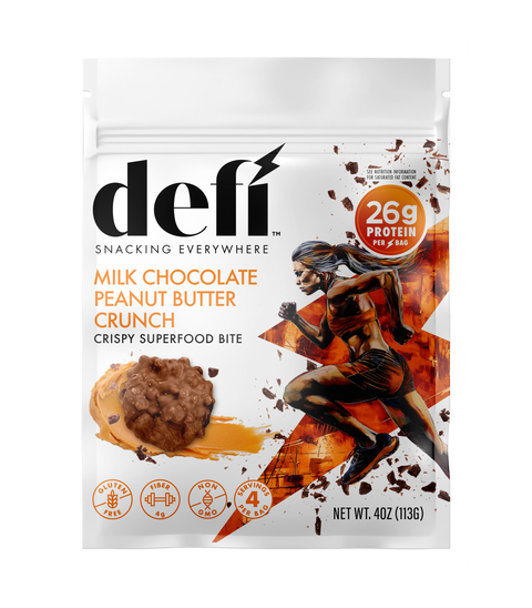 DEFI Milk Chocolate Peanut Butter Crunch Crispy Superfood Bite