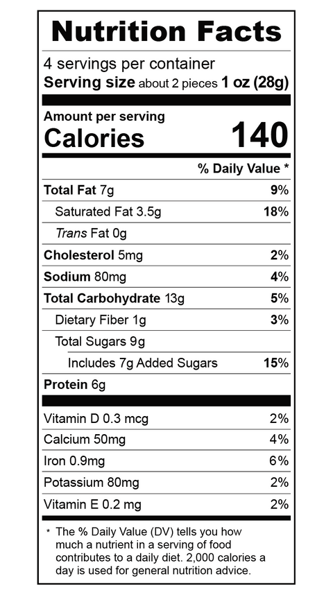 DEFI Milk Chocolate Peanut Butter Crunch Crispy Superfood Bite
